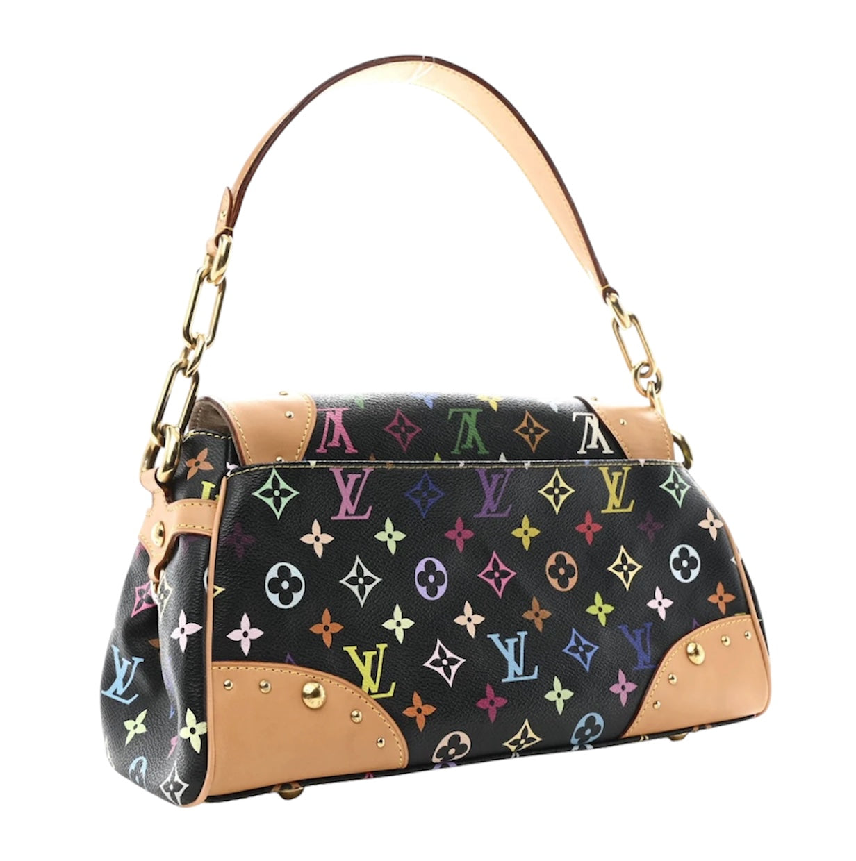 Louis Vuitton Monogram Multicolor Beverly MM Black