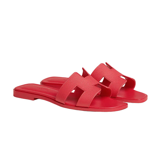 Hermes Oran Sandals Rose Grenade
