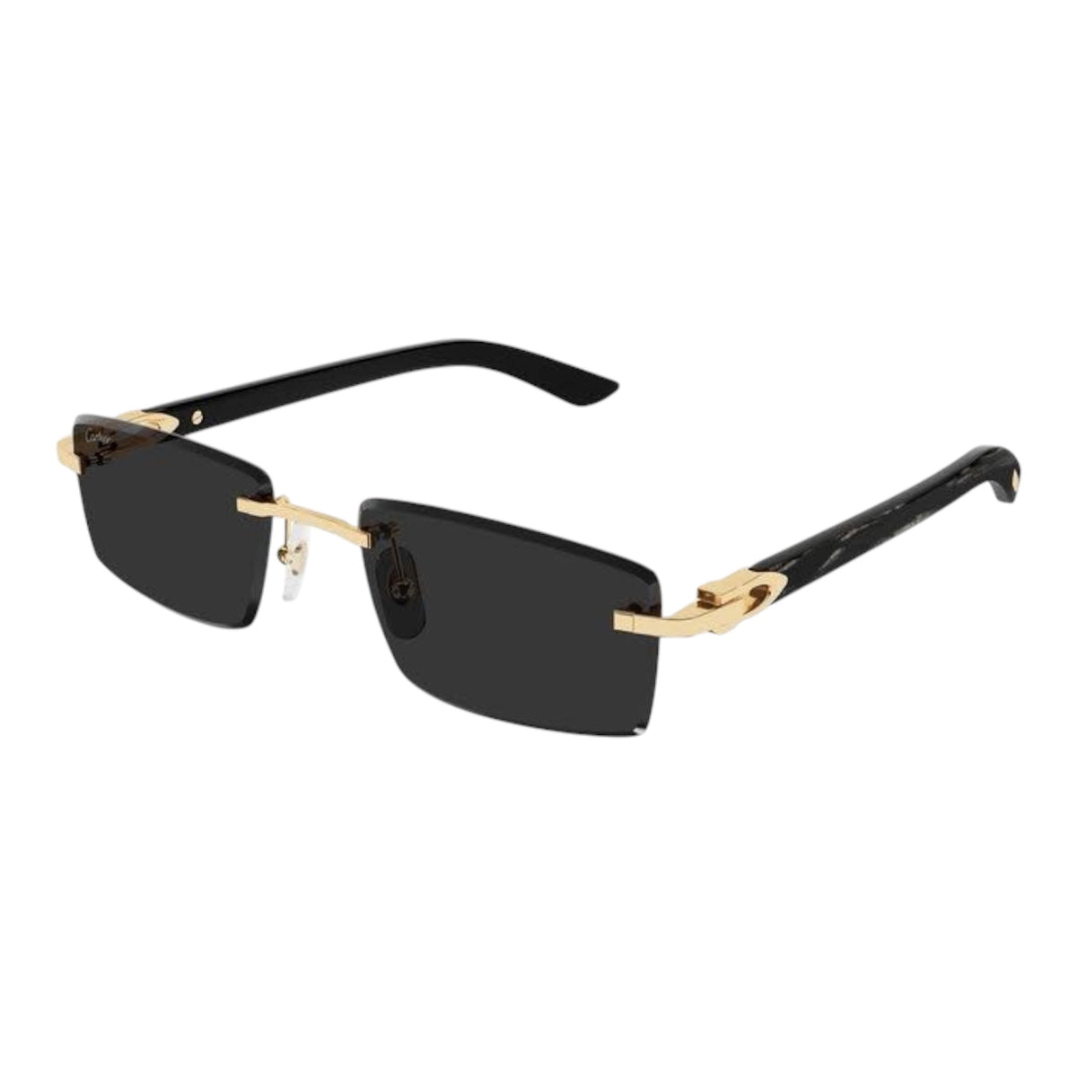 Cartier Signature C Sunglasses Black & Gold CT0622S