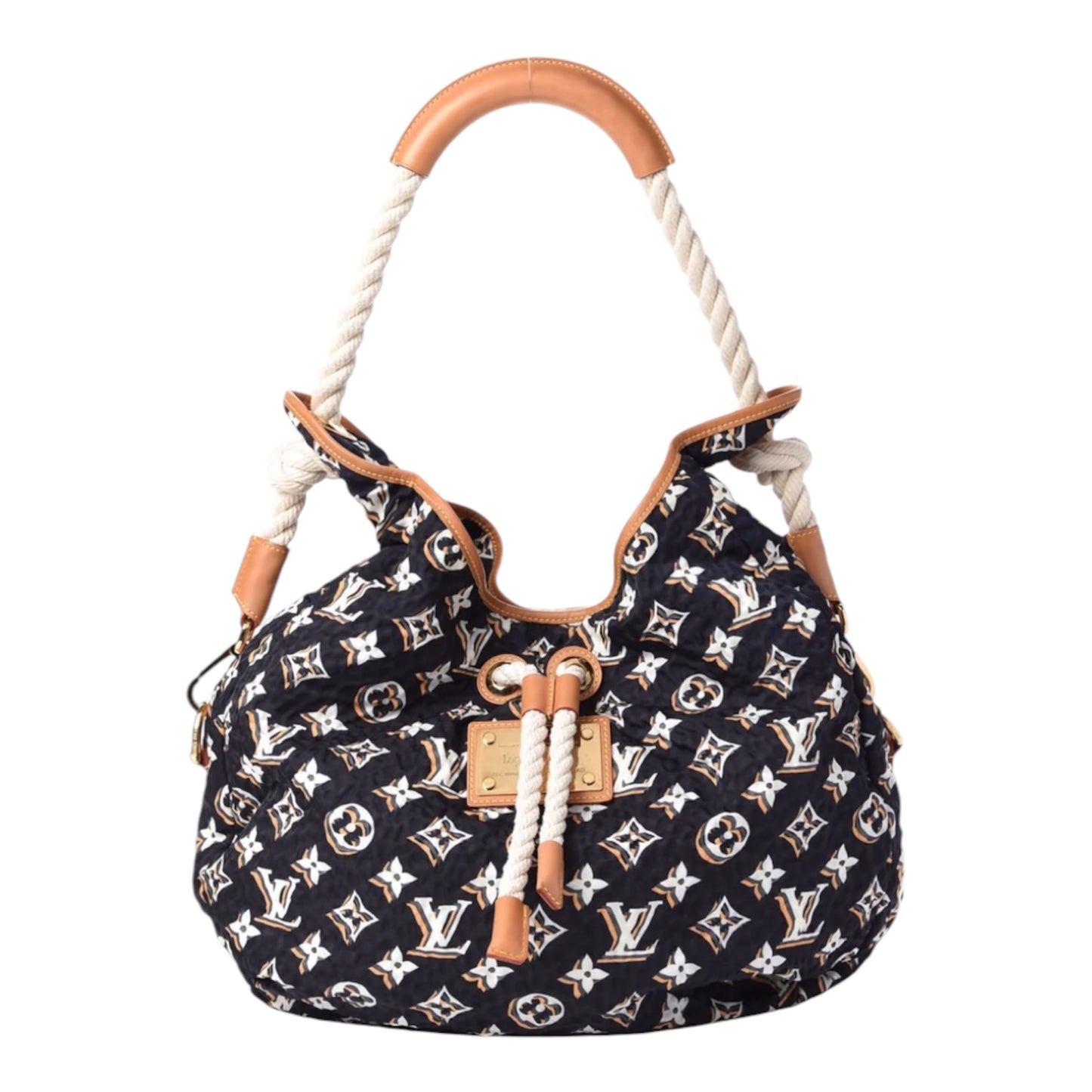 Louis Vuitton Nylon Monogram Cruise Bulles GM Navy