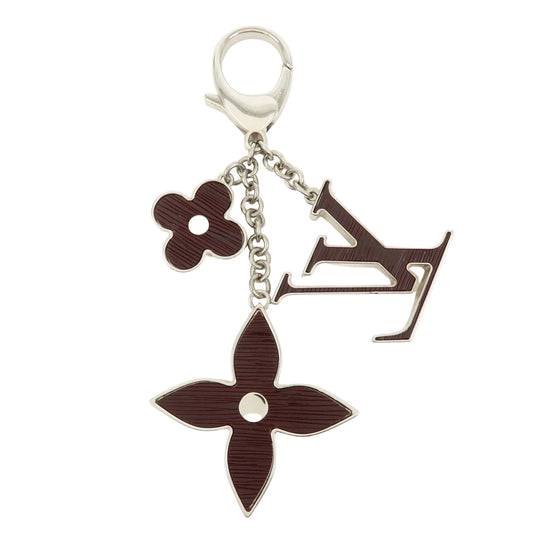 Louis Vuitton Fleur Bag Charm Burgundy