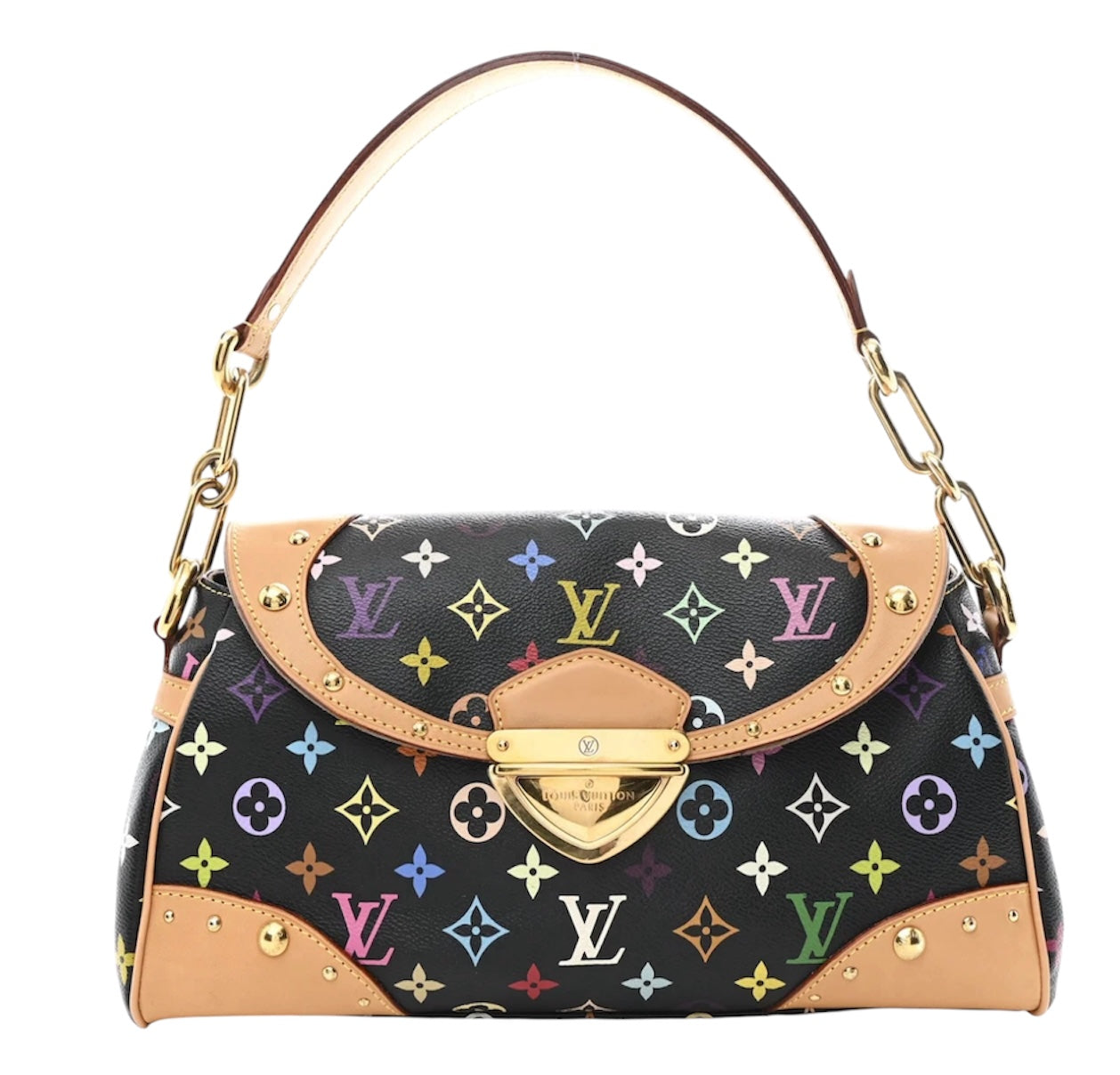 Louis Vuitton Monogram Multicolor Beverly MM Black